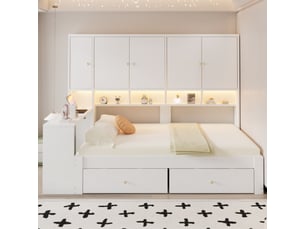 Lit simple 90x200 cm <strong></strong>  <strong>evarich</strong> coloris blanc