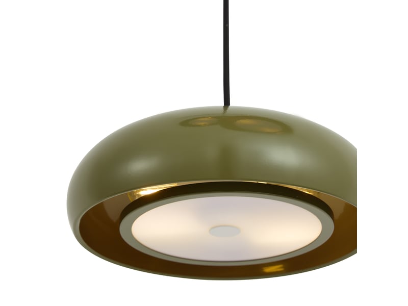  Suspension rétro verte avec abat-jour en métal 6 lumières - macaron  - Conforama B