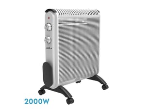 Fabrilamp condor radiateur mica 2000 w 2 éléments blanc et gris