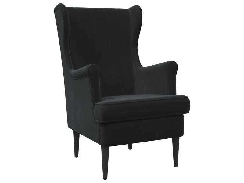 Vidaxl fauteuil noir velours  - Conforama A