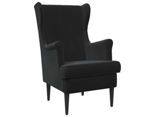 Fauteuil relax manuel VIDAXL  Velours noir
