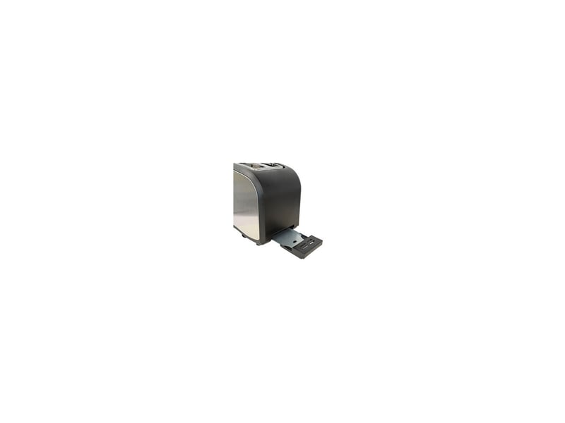  Grille-pain 2 fentes thermostat regle 6 positions inox noir 3 fonctions 8155666 - Conforama C