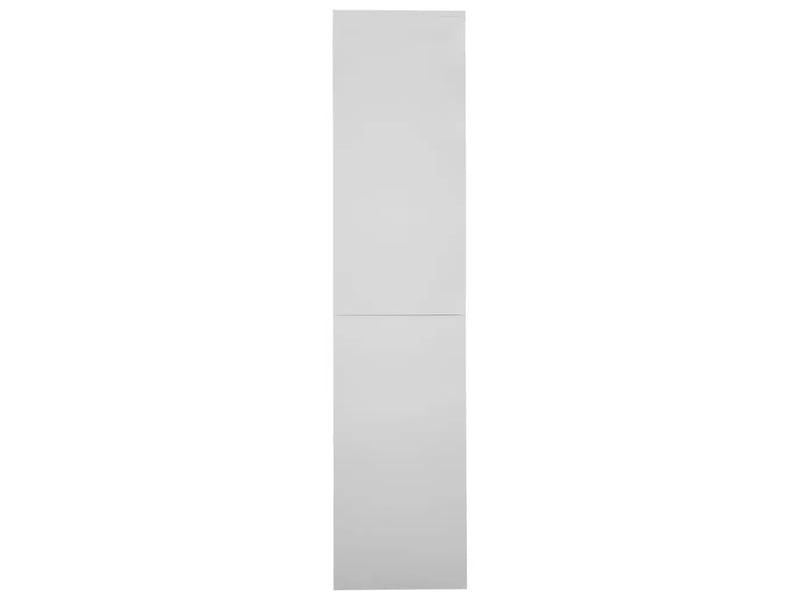  Armoire à bureau porte coulissante 90 x 40 x 180 cm avec 3 étagères modulables style moderne en acier gris clair 02_0046823  - Conforama C
