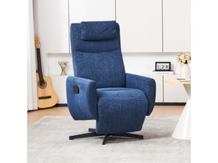 Fauteuil fixe  <strong></strong> Tissu bleu