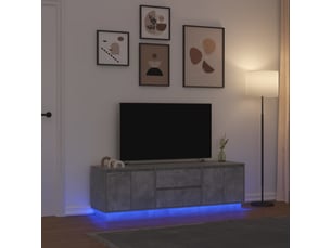 Meuble tv coloris gris 160.5 cm <strong></strong>  <strong></strong>