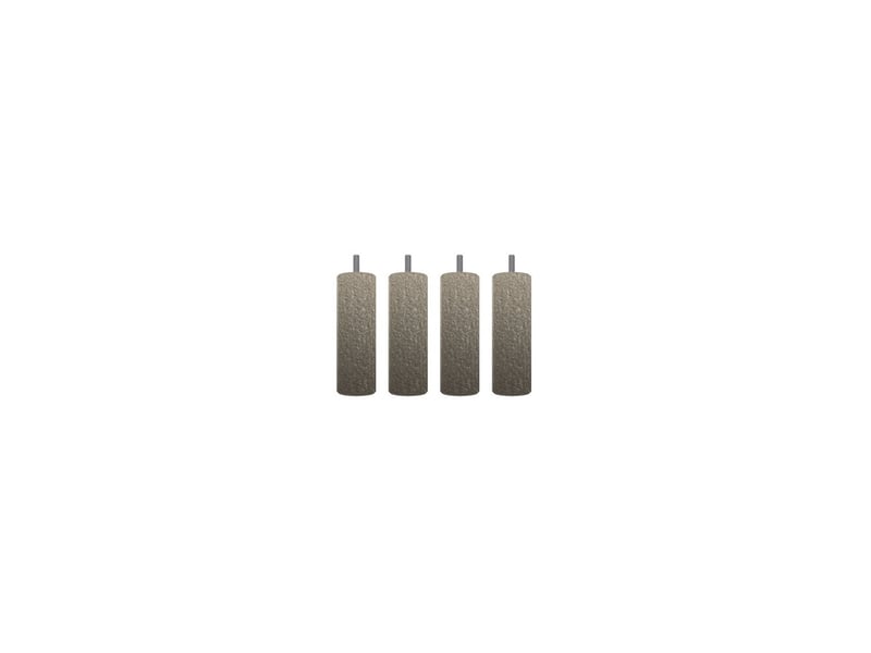  Pieds de sommier cylindriques en hêtre massif champagne 70 mm hauteur 200 mm jeu de 4 8238367 - Conforama A