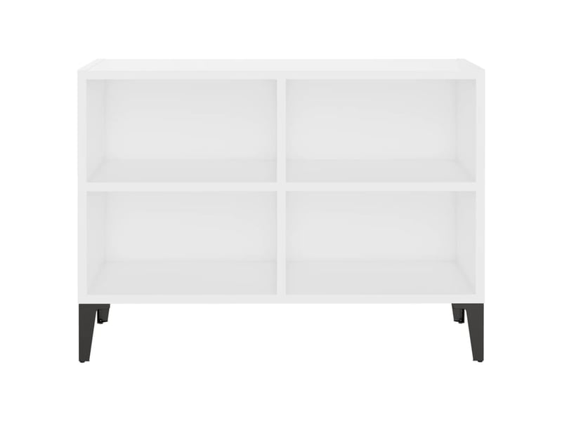  Meuble tv banc tv avec pieds en métal blanc 69,5x30x50 cm  - Conforama D