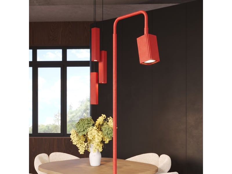  Suspension rayo 3l rouge aluminium moderne 98x45x6cm SL.3254 - Conforama D