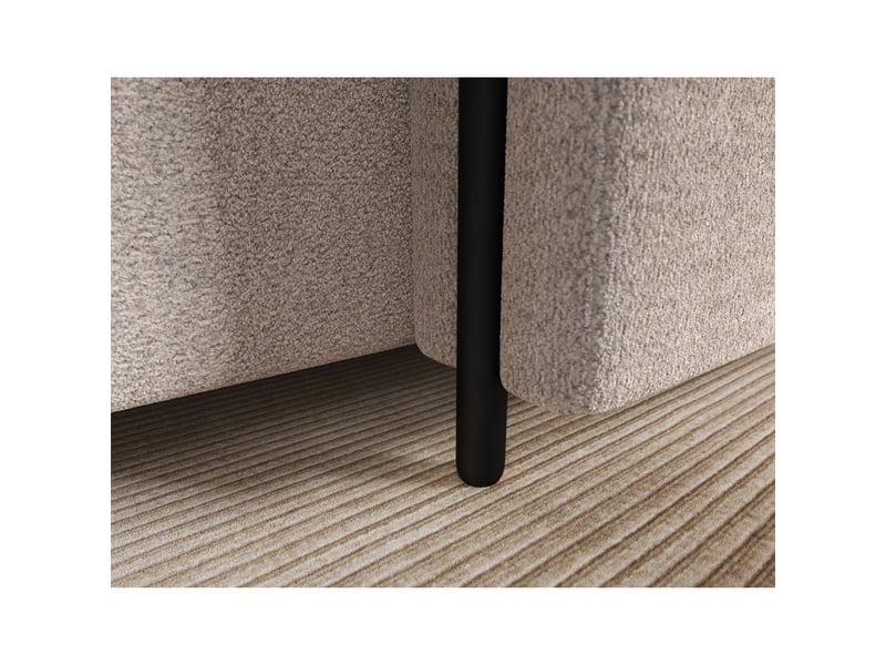 Canapé d'angle convertible arvessa beige chenille – angle droit - Conforama E
