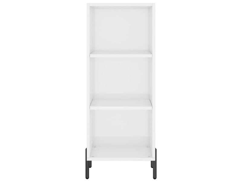  Buffet - bahut - meuble de rangement blanc brillant 34,5x32,5x90 cm bois d'ingénierie  - Conforama D