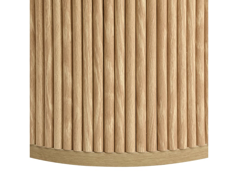  Lot de 2 tables basses rondes en mdf naturel – ø60 x h38,5 cm et ø30 x h56 cm  - Conforama E