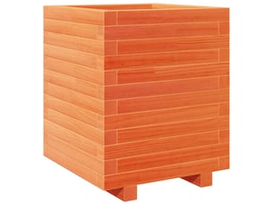 Jardinière - bac à fleurs  marron 40x40x49,5 cm bois de pin massif