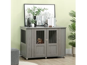 Table basse rectangulaire coloris gris DESMIU - 60 cmx114 cm