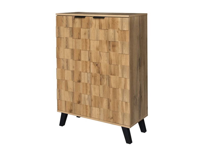  Meuble à chaussures moderne, 5 compartiments, étagères réglables, 80,5 × 35 × 109,5 cm  - Conforama E