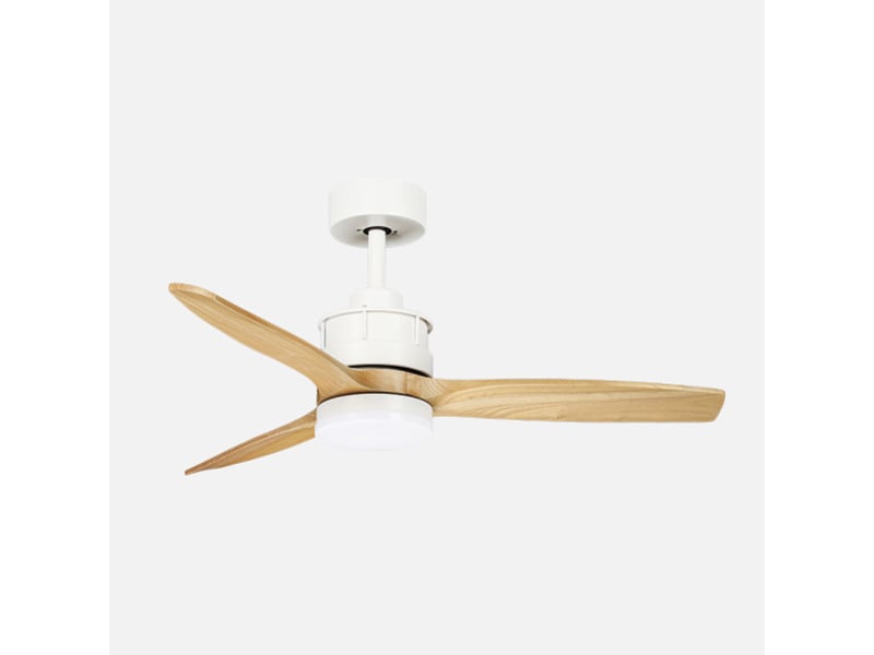  Ventilateur de plafond fabrilamp barrax dc blanchêtre 3 pales 106 cm 6 vitesses led 18 w télécommande 261591368 - Conforama A