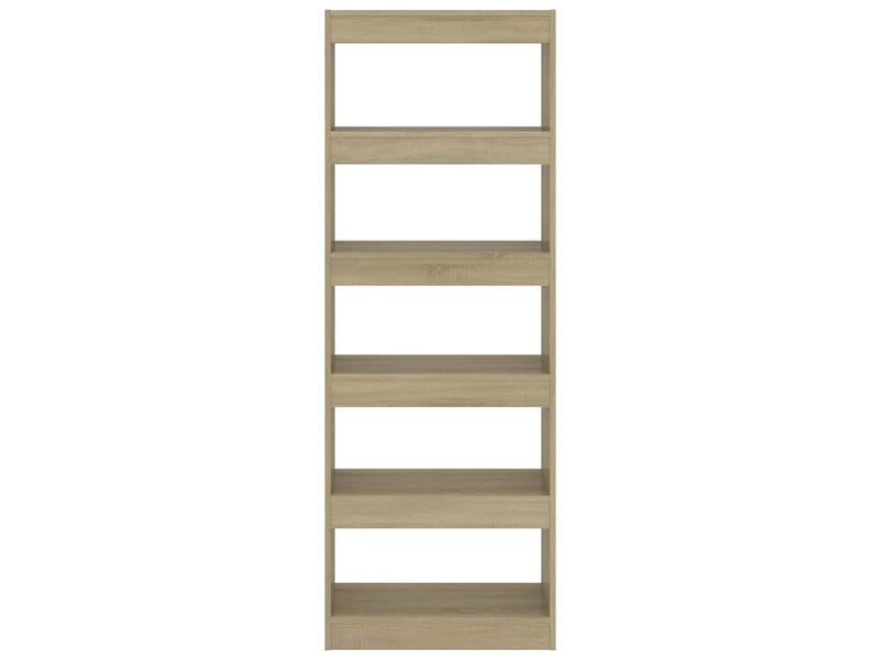  Bibliothèque, étagère de rangement chêne sonoma bois d'ingénierie  - Conforama C