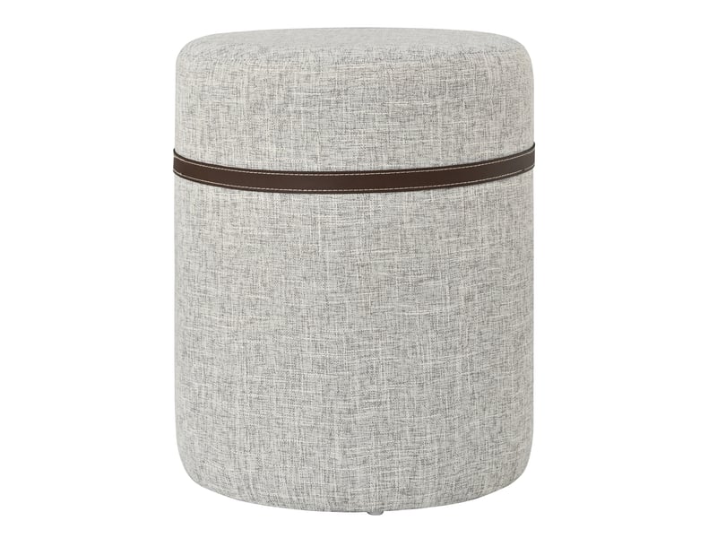  Table d'appoint ronde avec tabouret intégré, mdf, finition noyer  - Conforama D