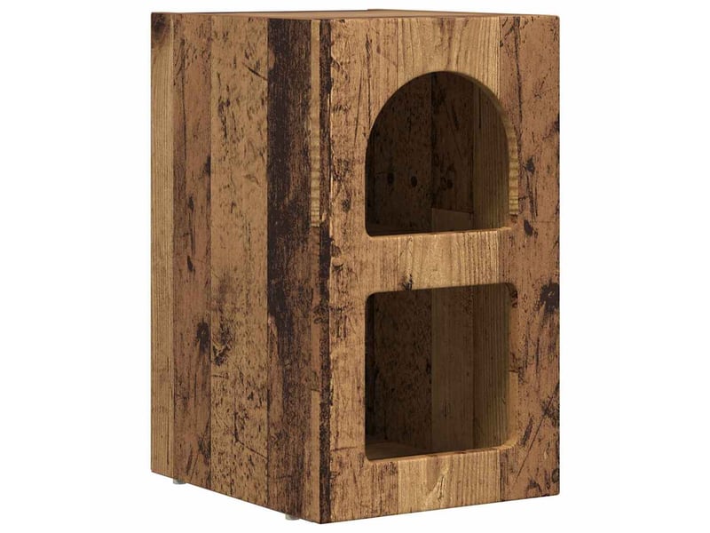 Table de chevet - cabinet de chevet - table de nuit elst 2 pièces bois ancien 29,5 x 33,5 x 50 cm - Conforama D
