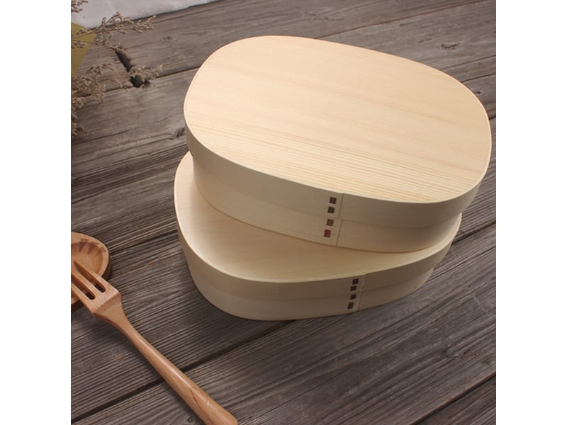  Boîte à lunch en bois pour aliments frais, facile à transporter pour le bureau, le camping, les pique-niques, l  - Conforama E