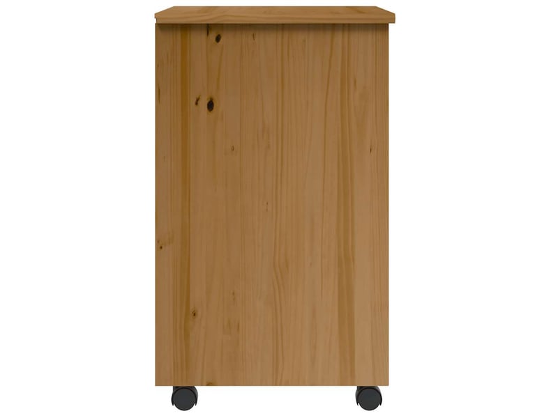  Armoire de rangement roulante avec tiroirs moss bois de pin marron miel shl8693  - Conforama D