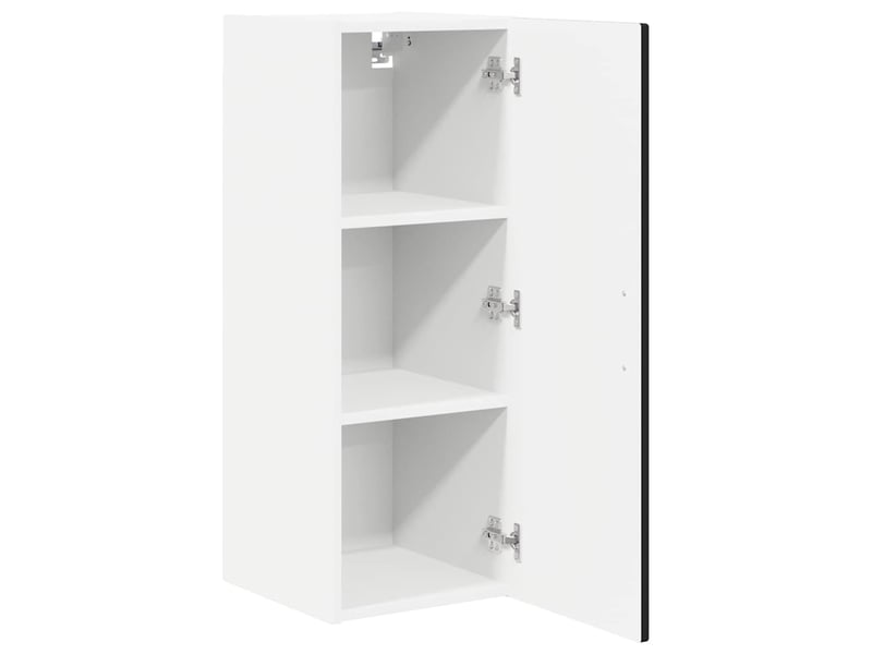 Meuble mural de cuisine | armoire de cuisine 2 pcs noir bois d'ingénierie shl6164 - Conforama E