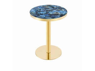 Table basse rond(e) coloris bleu <strong>OKMYHOME</strong> <strong></strong> - 60 cmx60 cm
