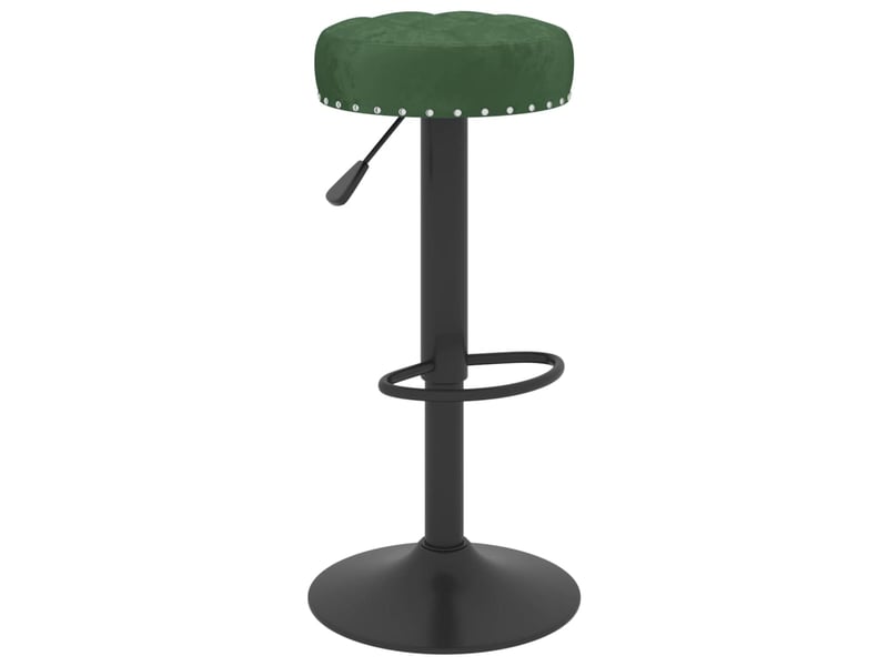  Lot de 2 tabouret de bar, chaise de bar vert foncé velours shl83095  - Conforama A