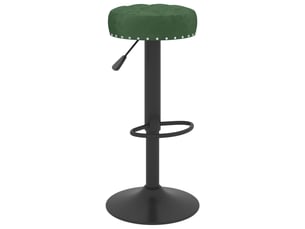 Lot de 2 tabouret de bar, chaise de bar vert foncé velours shl83095