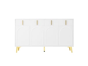 Buffet 4 porte(s)  4 tiroir(s)   - 38 cm coloris blanc 
