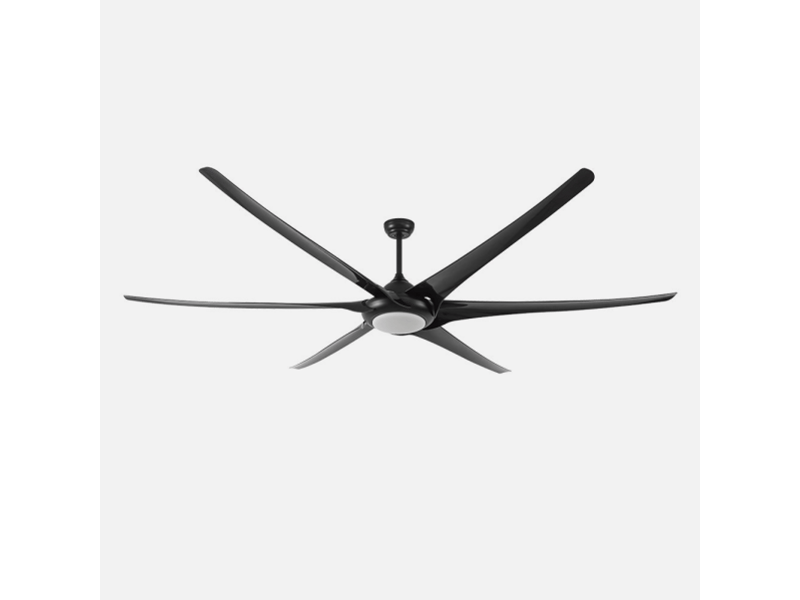  Ventilateur de plafond fabrilamp moncayo dc noir 6 pales 254 cm 6 vitesses led 24 w télécommande 181691609 - Conforama D