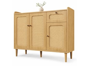 Buffet 3 porte(s) 1 tiroir(s) - 120 cm coloris bois clair