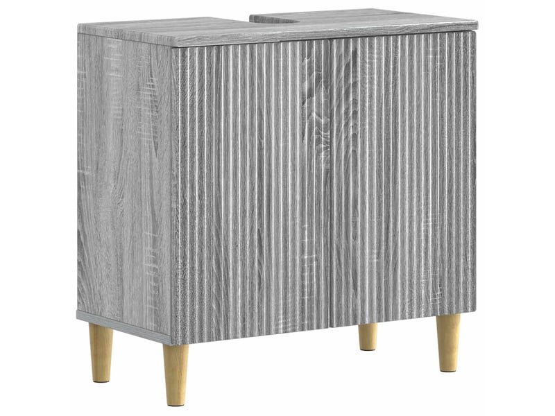  Ensemble de meuble de salle de bain 3 pièces arnhem sonoma gris cf63332  - Conforama D