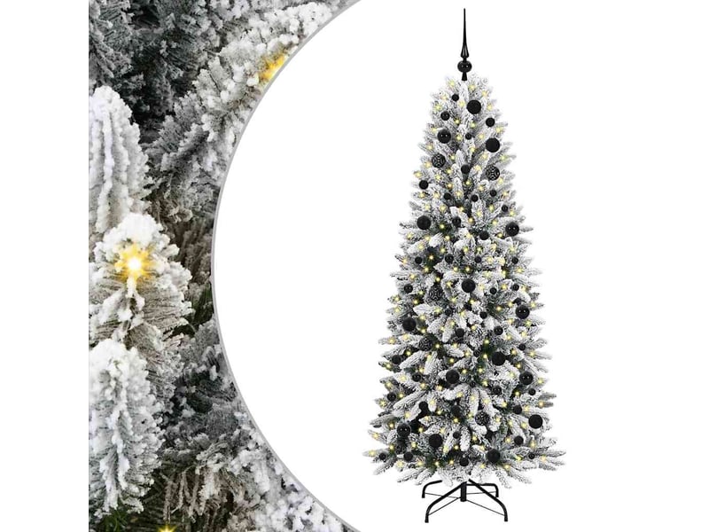 Sapin de noël - arbre de noël artificiel blanc 180 cm  - Conforama A