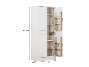 Buffet BLOSSOM VB-OSKM001WH - 76 cm coloris blanc
