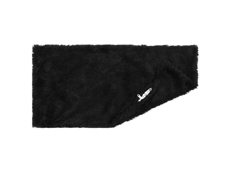  Lot de 6 coussins avec oreiller, coussins décoratifs heerlen noir fleece pv cf50861  - Conforama D