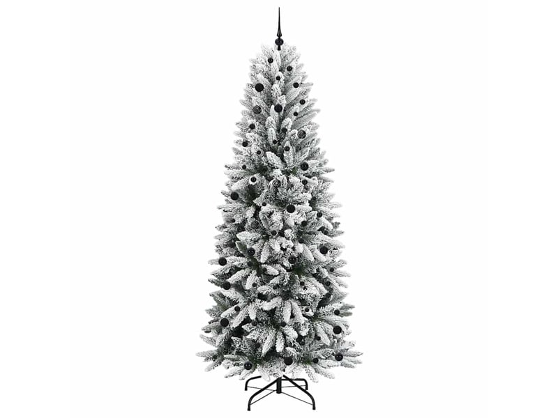  Sapin de noël - arbre de noël artificiel blanc 240 cm  - Conforama D