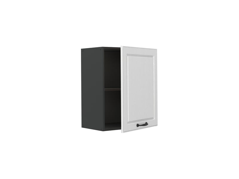 Vicco elément haut de cuisine, blanc campagneanthracite, 50cm - Conforama C