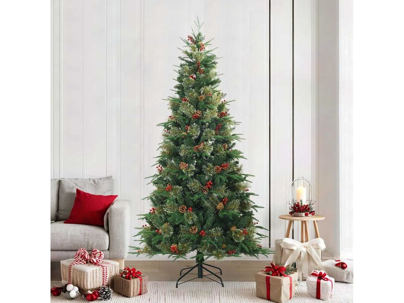 Sapin de noël - arbre de noël artificiel à branches articulées vert 240 cm - Conforama B