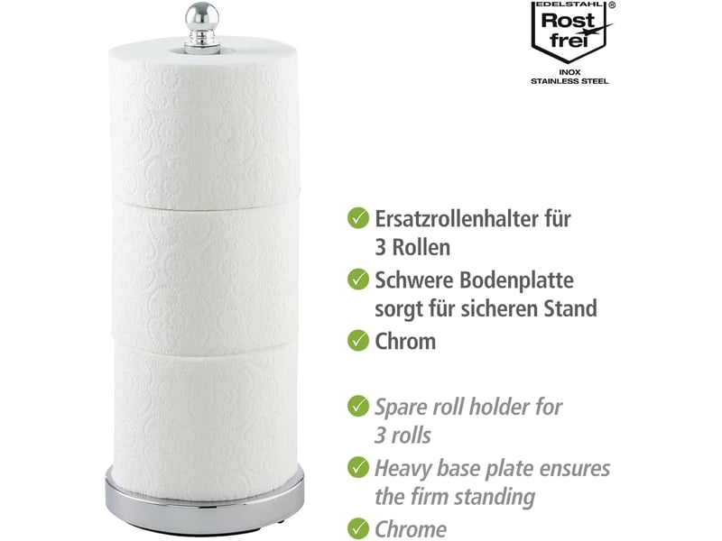  Porte papier toilette, porte sopalin  capacité 3 rouleaux  - Conforama D