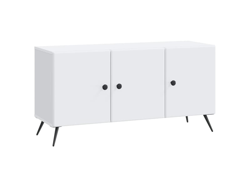  Meuble tv - banc tv - meuble de rangement blanc 99 x 34,5 x 50 cm bois d'ingénierie  - Conforama A
