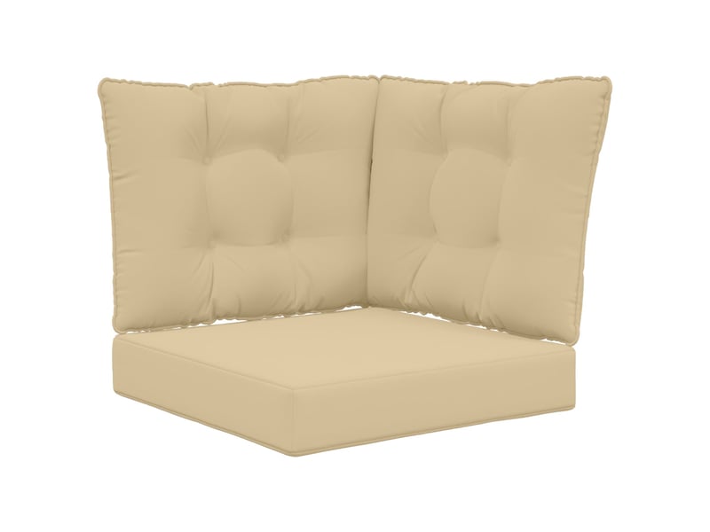 Coussin de canapé d'extérieur, coussin de chaise polyester beige 50,5 x 50,5 cm cf54019 - Conforama A