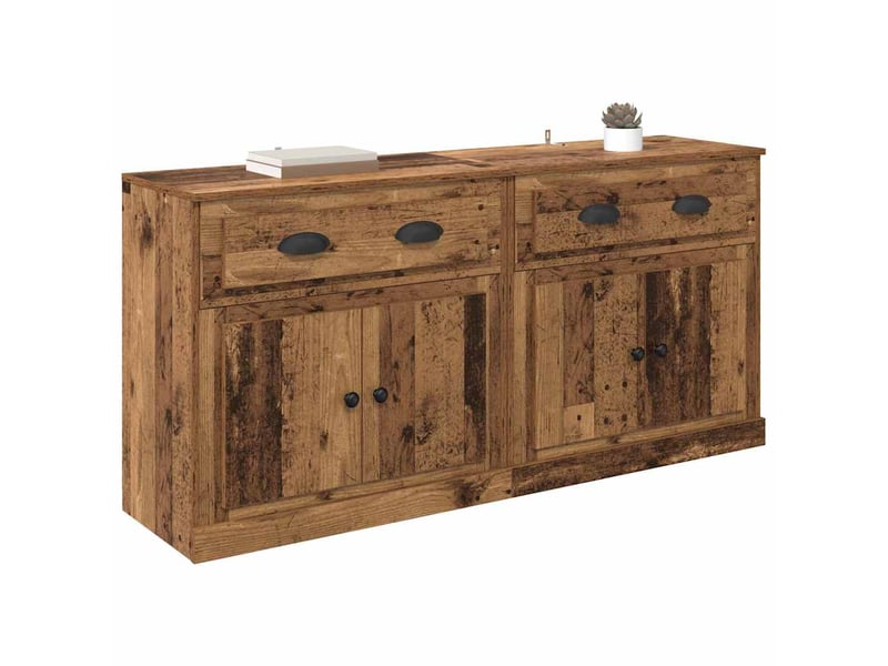 Buffet - bahut - meuble de rangements 2 pc bois ancien 70 x 35,5 x 67,5 cm bois d'ingénierie  - Conforama C