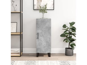 Buffet cuisine, meuble de rangement, bahut gris béton 34,5x34x90 cm bois d'ingénierie shl95218