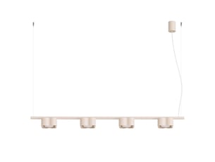 Lustre ovio 4 beige gx53 aluminium moderne 208x122x12cm