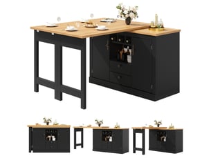 Table coloris noir <strong></strong> <strong></strong> - 120 cm