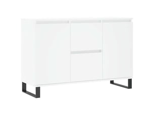 Buffet - bahut - meuble de rangement blanc 101,5x35x70 cm bois d'ingénierie