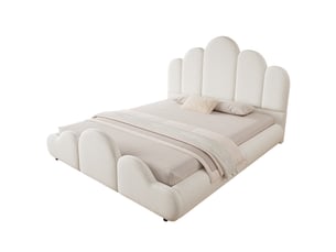 Lit simple 140x200 cm <strong></strong> <strong>evarich</strong> coloris beige