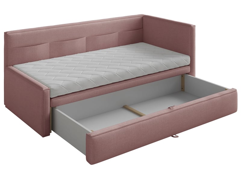  Selsey nesmi - lit rembourré - 90x200 cm - vieux rose Nesmi - Conforama E