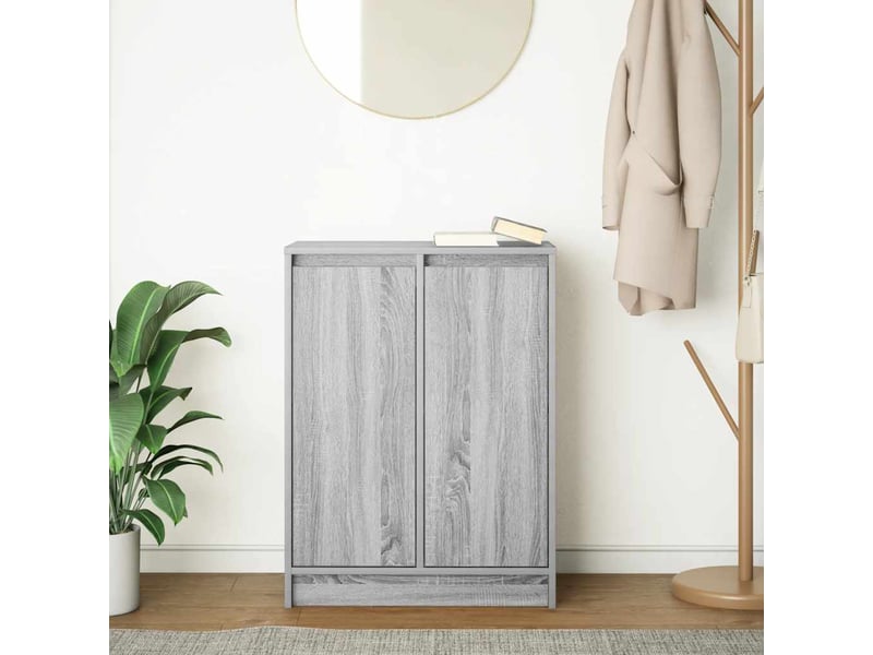  Buffet - bahut - meuble de rangement sonoma gris 57x34x76 cm bois d'ingénierie  - Conforama C
