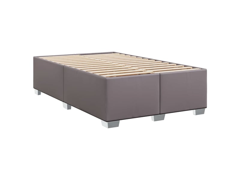  Lit double- lit adulte -  cadre de lit sans matelas gris 120x190 cm similicuir  - Conforama B
